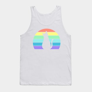 Cute Cat Rainbow Tank Top